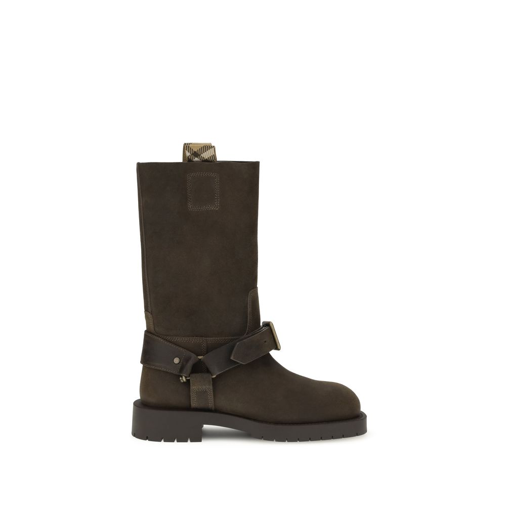 Wildleder-Sattelstiefeletten