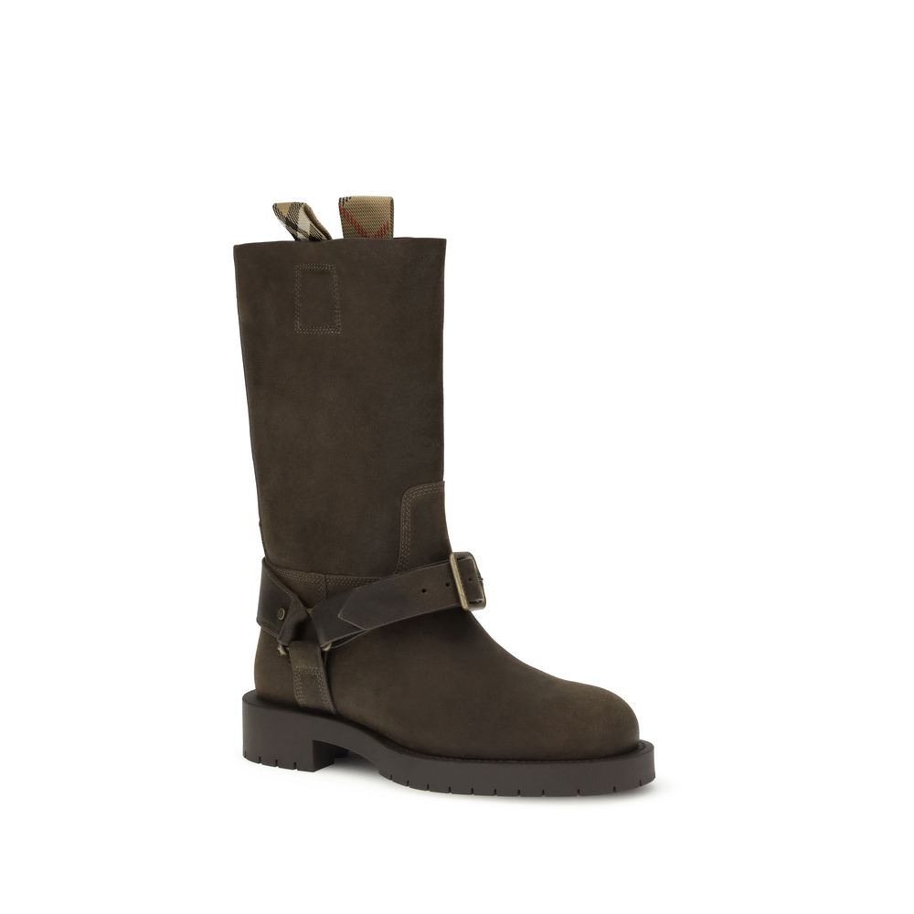 Wildleder-Sattelstiefeletten