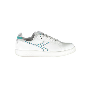 White Fabric Sneaker