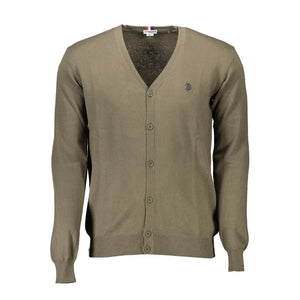 U.S. POLO ASSN. Green Cotton Sweater
