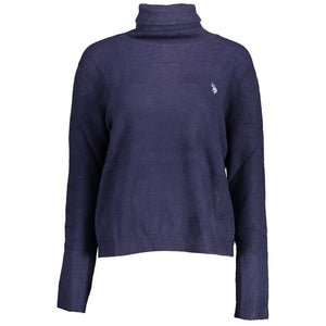 Blue Nylon Sweater