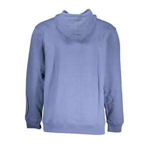 Blauer Baumwollpullover