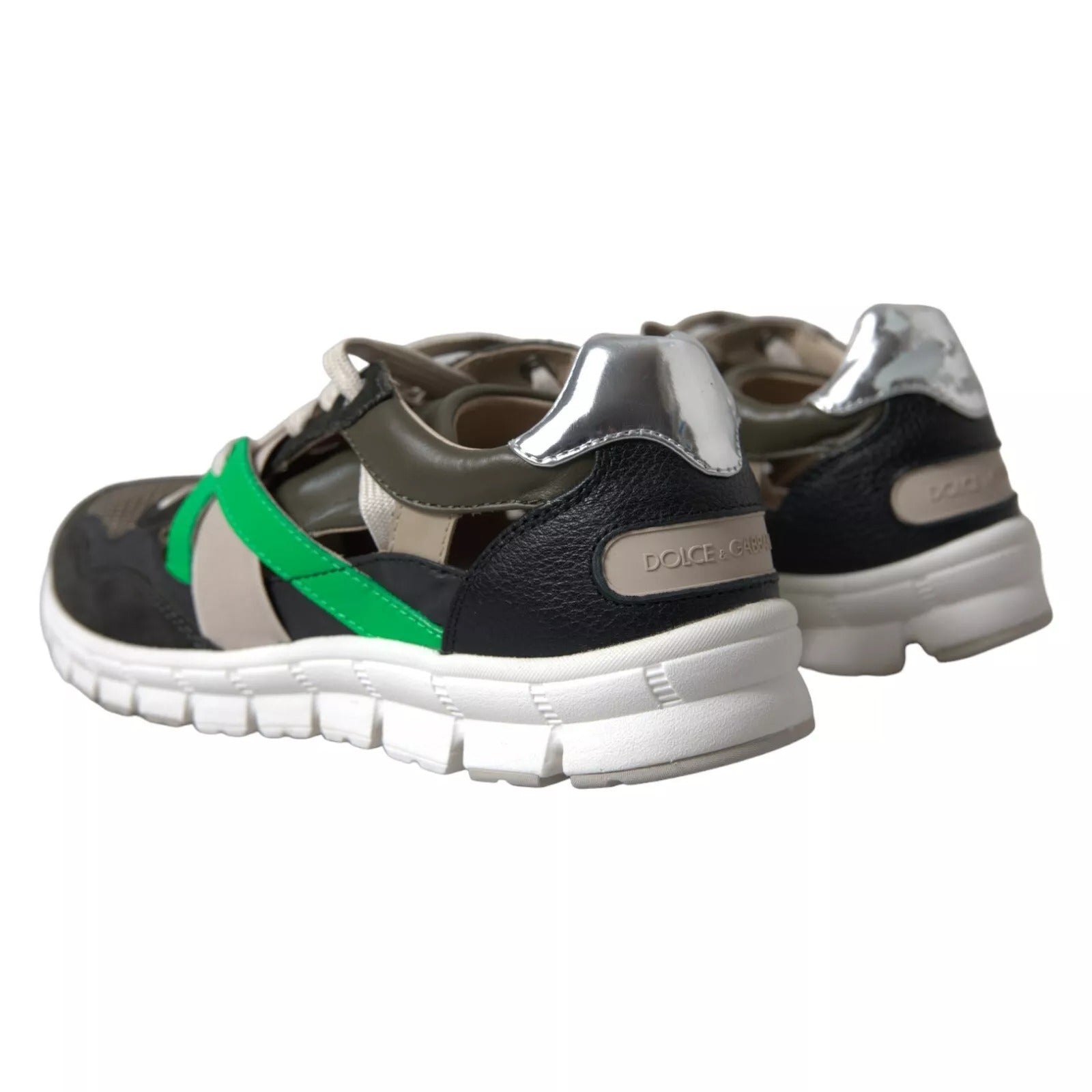 Dolce & Gabbana Sneakers Multicolor Leather Suede Shoes