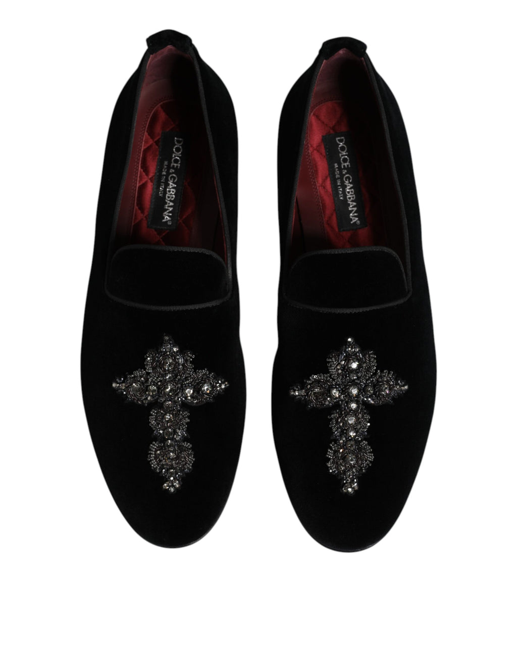 Black Suede Cross Slip On Loafers Dress Shoes