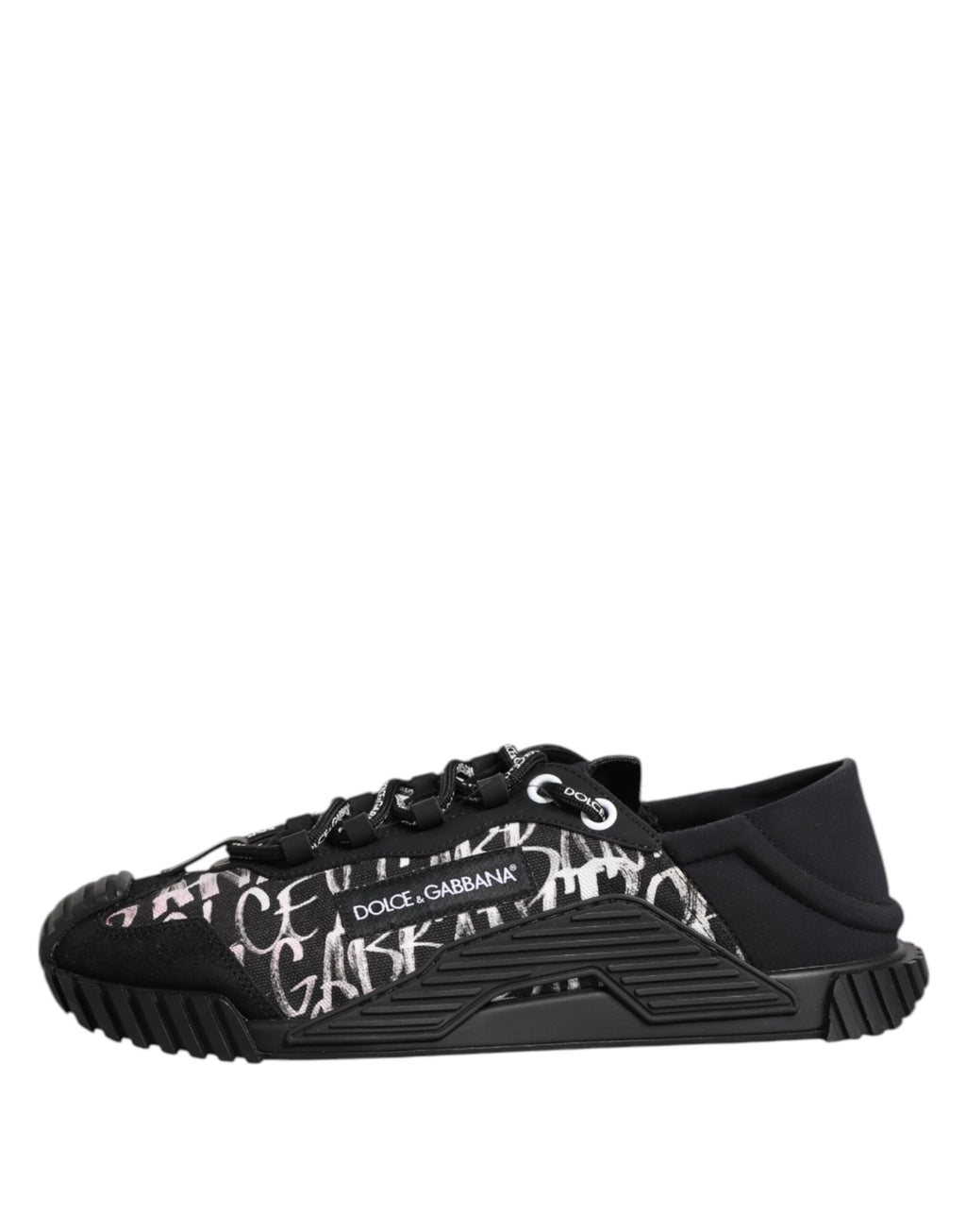 Black White NS1 Lace Up Low Top Sneakers Shoes