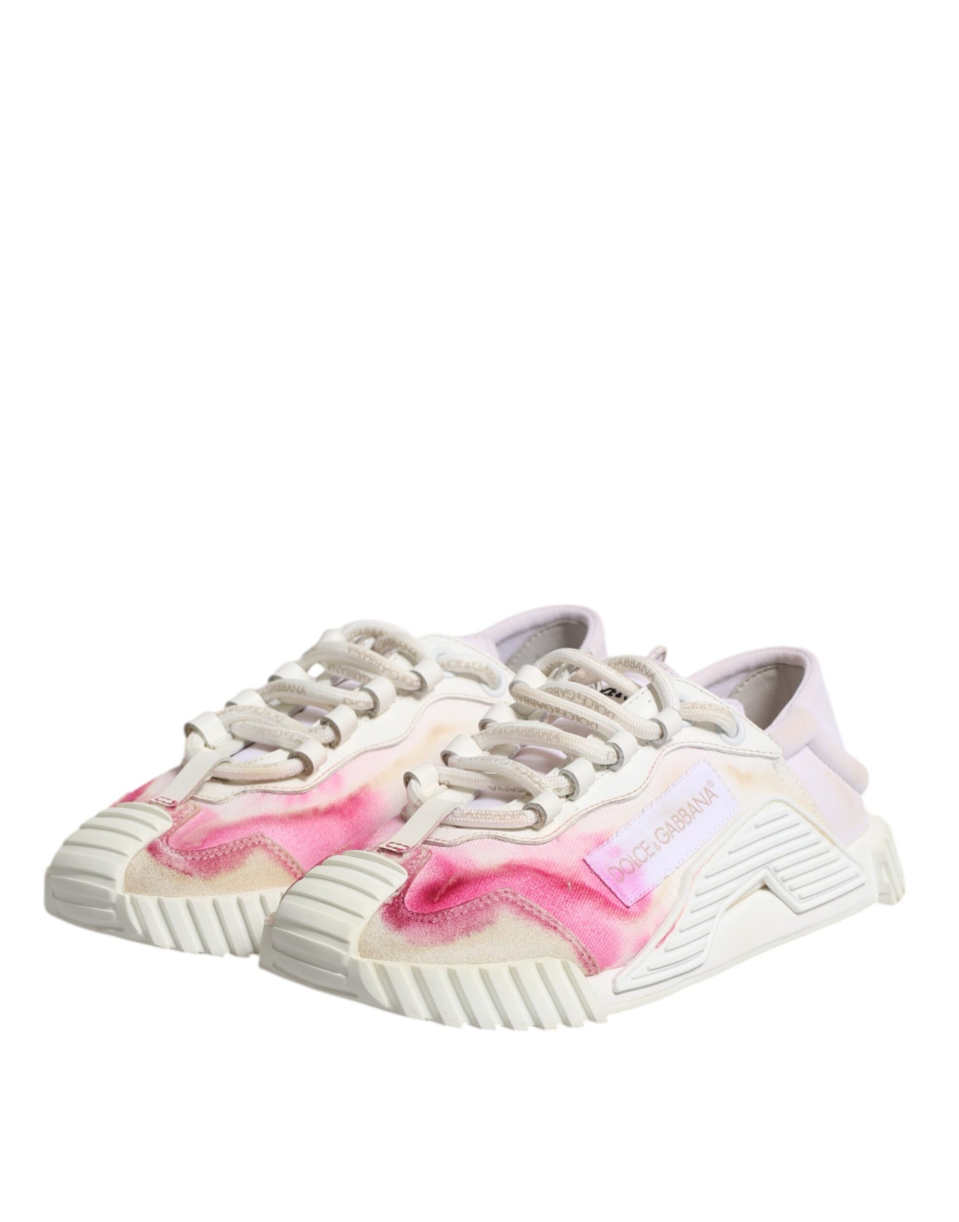 Dolce & Gabbana White NS1 Lace Up Low Top Sneakers Shoes