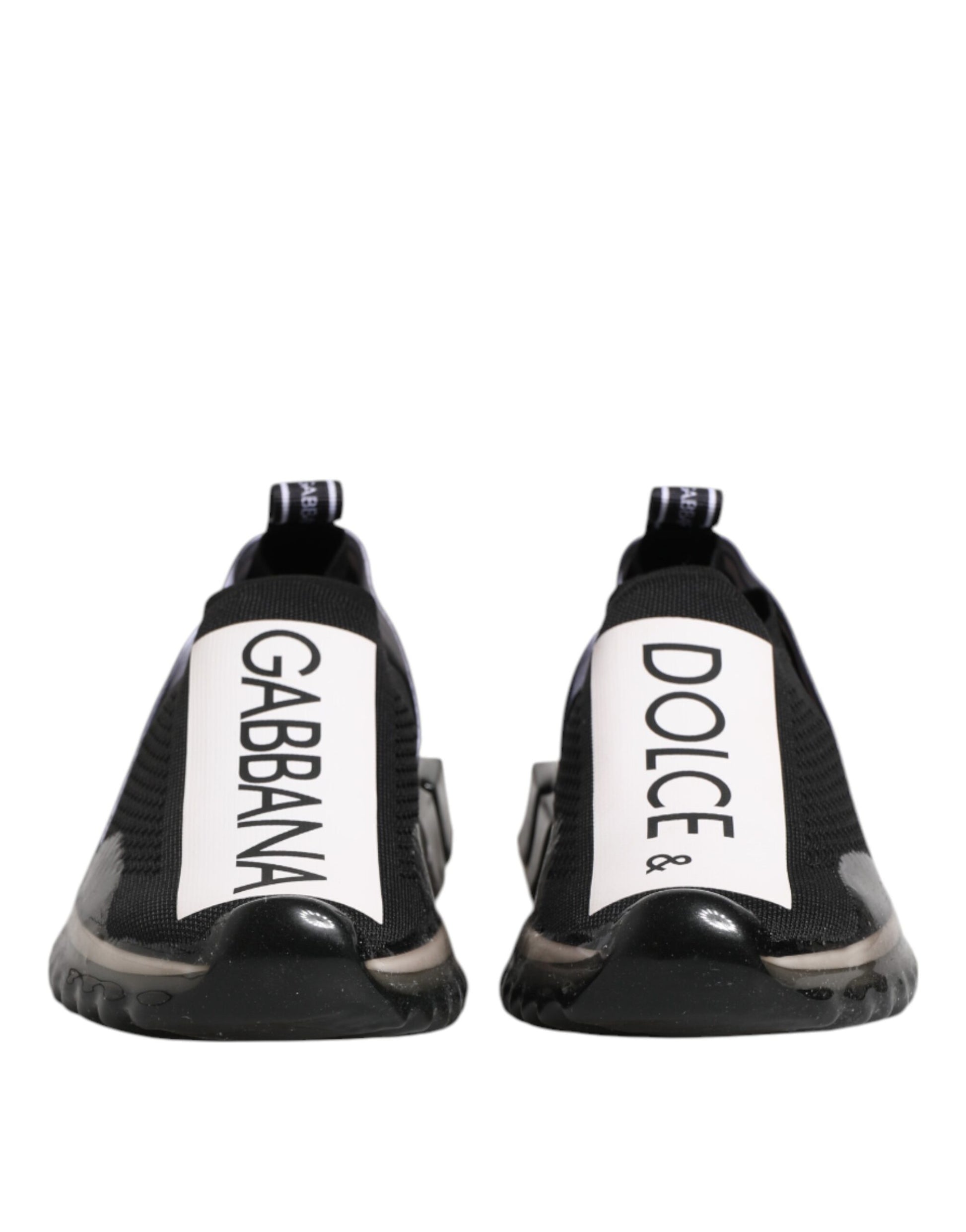 Dolce & Gabbana Black Sorrento Slip On Low Top Sneakers Shoes