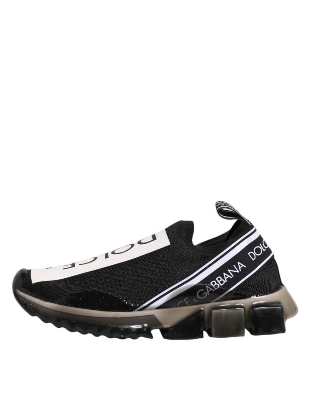 Dolce & Gabbana Black Sorrento Slip On Low Top Sneakers Shoes