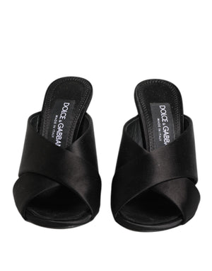 Black Keira Baroque High Heel Sandals Shoes