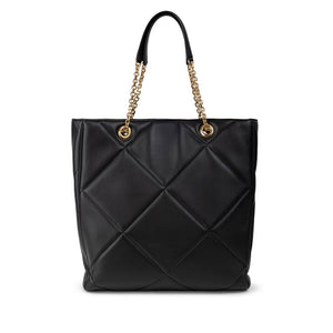 Black Leather Tote Bag