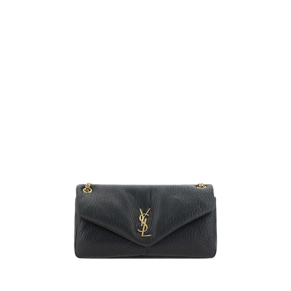 Saint Laurent Black Lamb Ovis Aries Aries Shoulder Bag