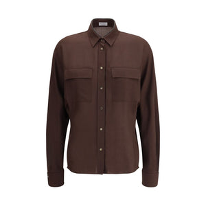 Embellished collar Shirt