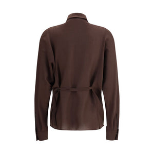 Embellished collar Shirt