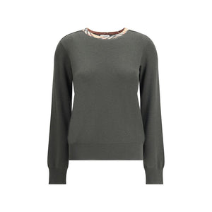 Wool Pullover with Check