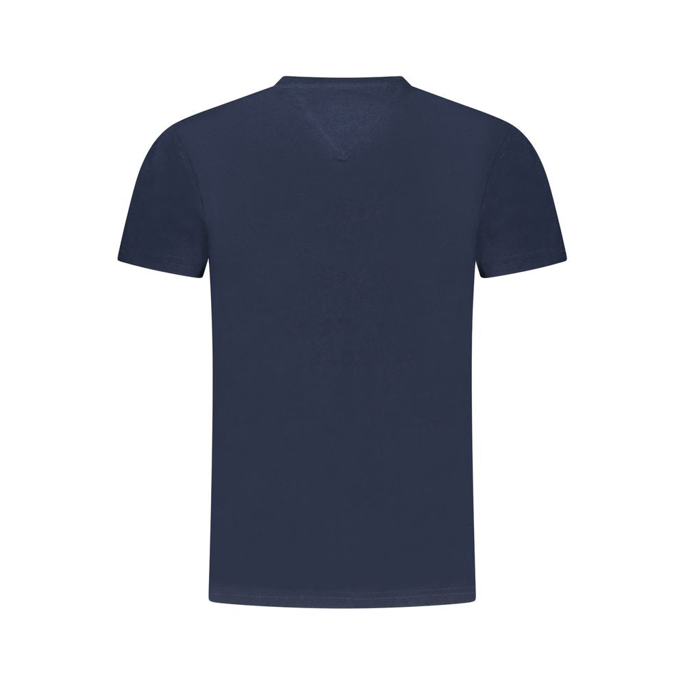 Blaues Damen-T-Shirt aus Baumwolle