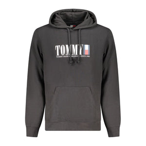 Black Cotton Men Sweater