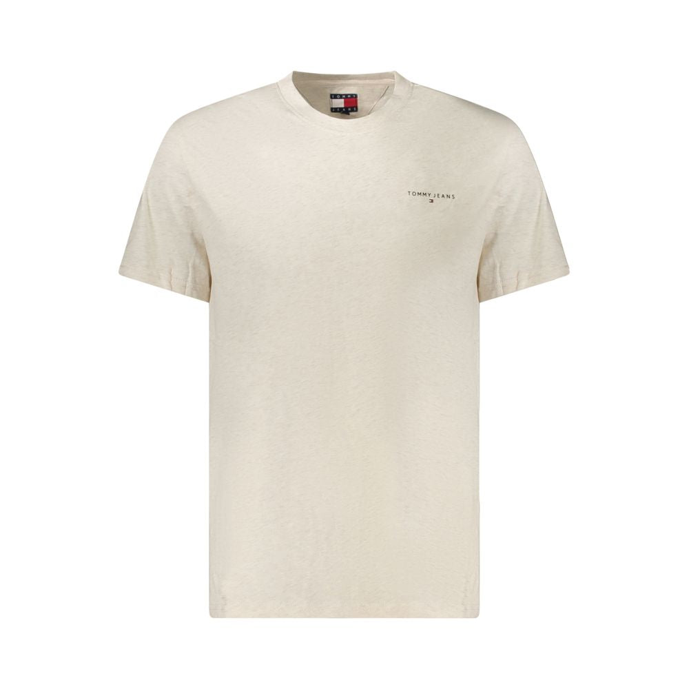Beiges Herren-T-Shirt aus Baumwolle