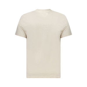 Beiges Herren-T-Shirt aus Baumwolle