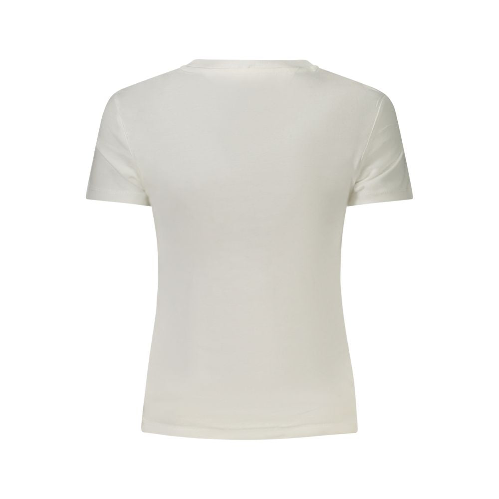 Weißes Damen-T-Shirt aus Baumwolle