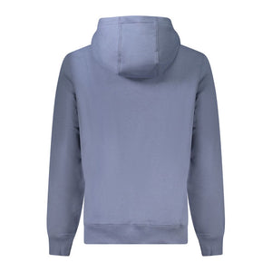 Blauer Baumwollpullover für Herren