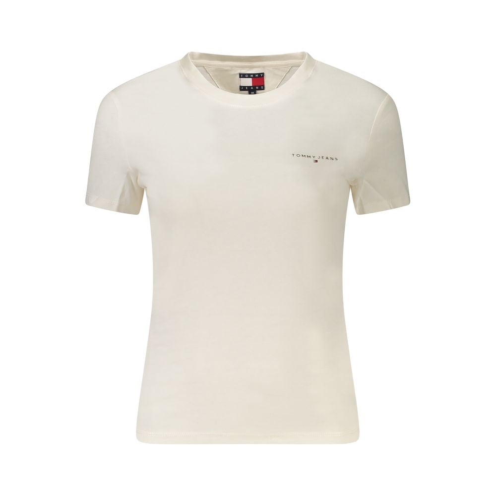 Weißes Damen-T-Shirt aus Baumwolle
