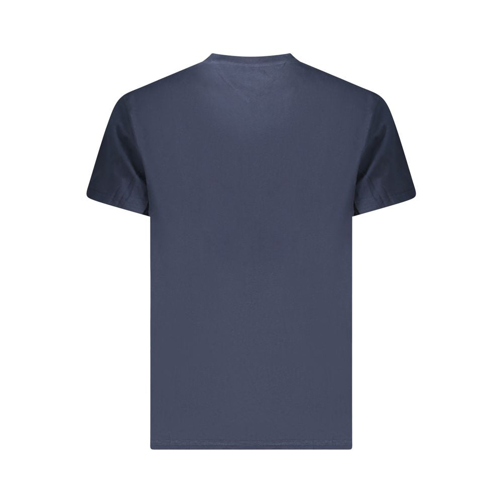 Blaues Herren-T-Shirt aus Baumwolle