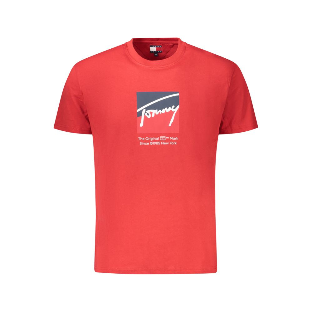 Rotes Herren-T-Shirt aus Baumwolle