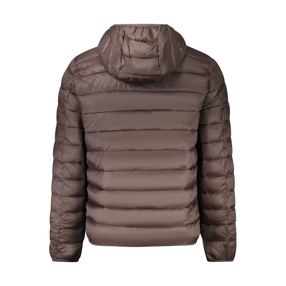 Braune Polyamid-Herrenjacke