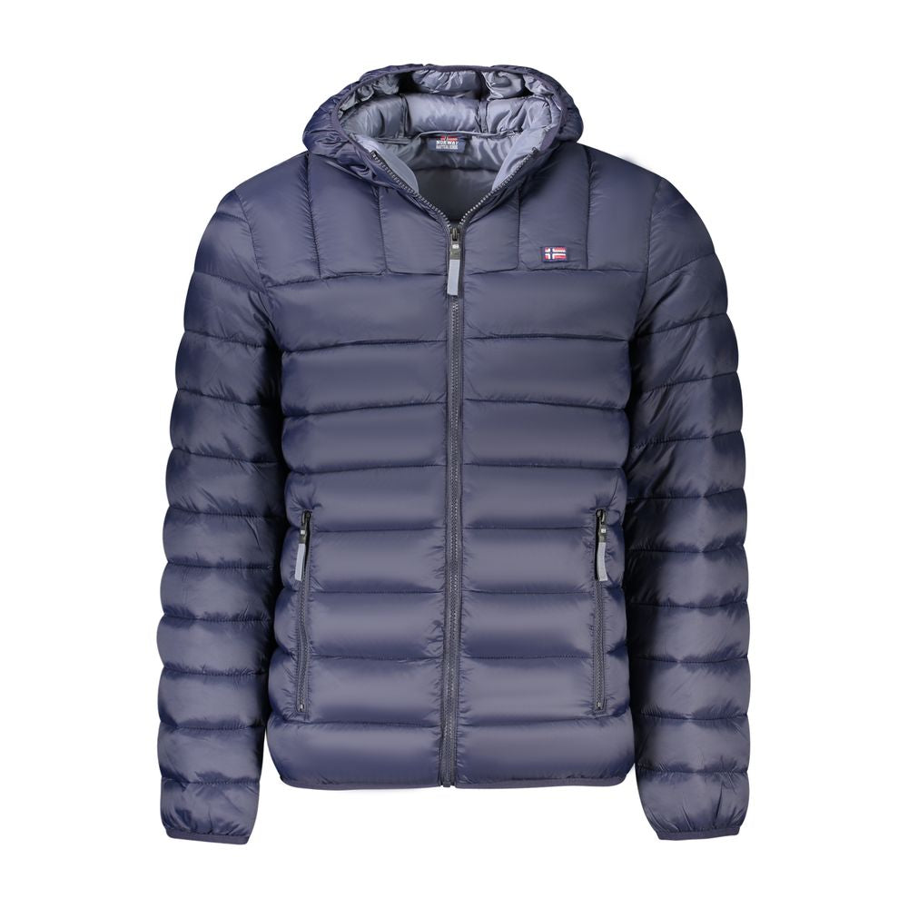 Blaue Polyamid-Herrenjacke
