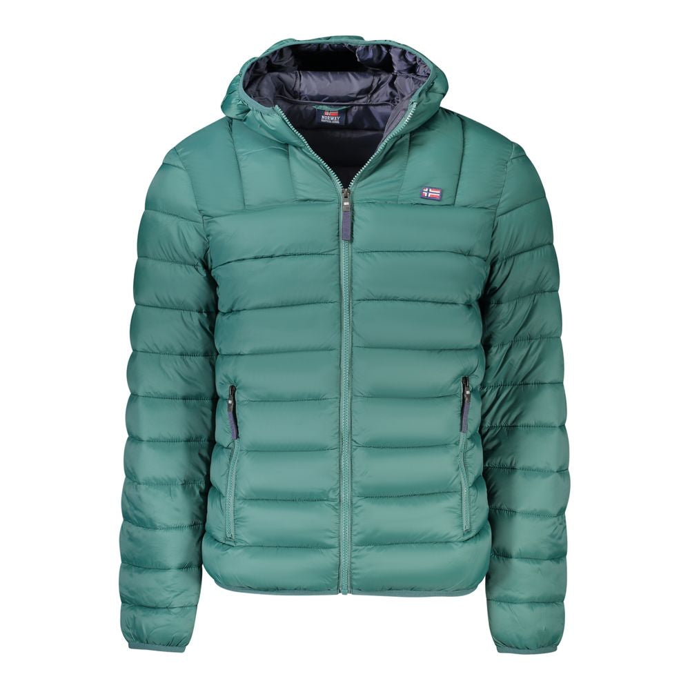Grüne Polyamid-Herrenjacke