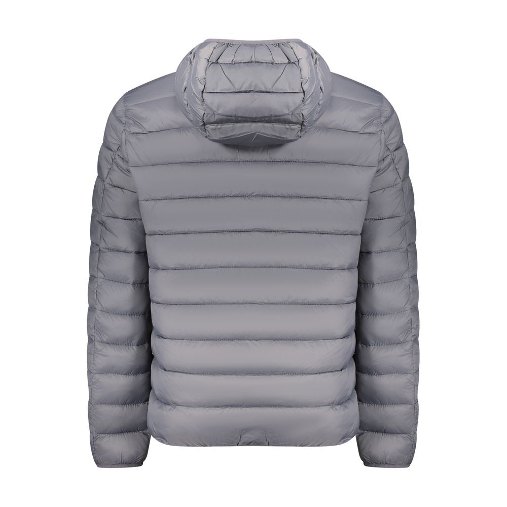 Graue Polyamid-Herrenjacke