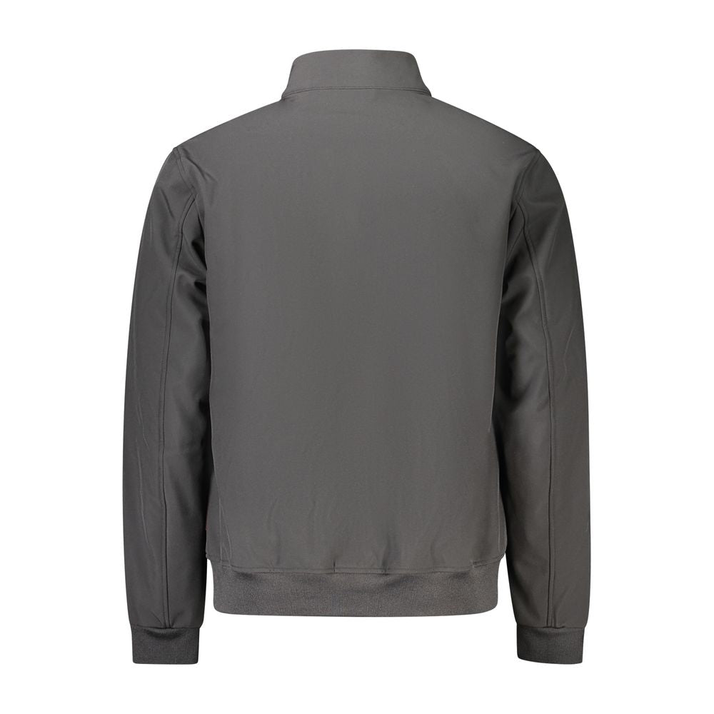 Schwarze Polyester-Herrenjacke