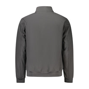 Schwarze Polyester-Herrenjacke