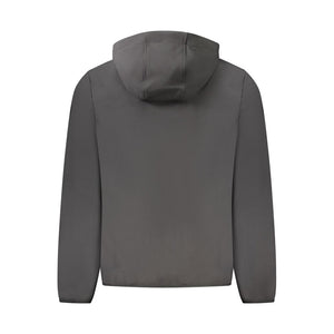 Schwarze Polyester-Herrenjacke