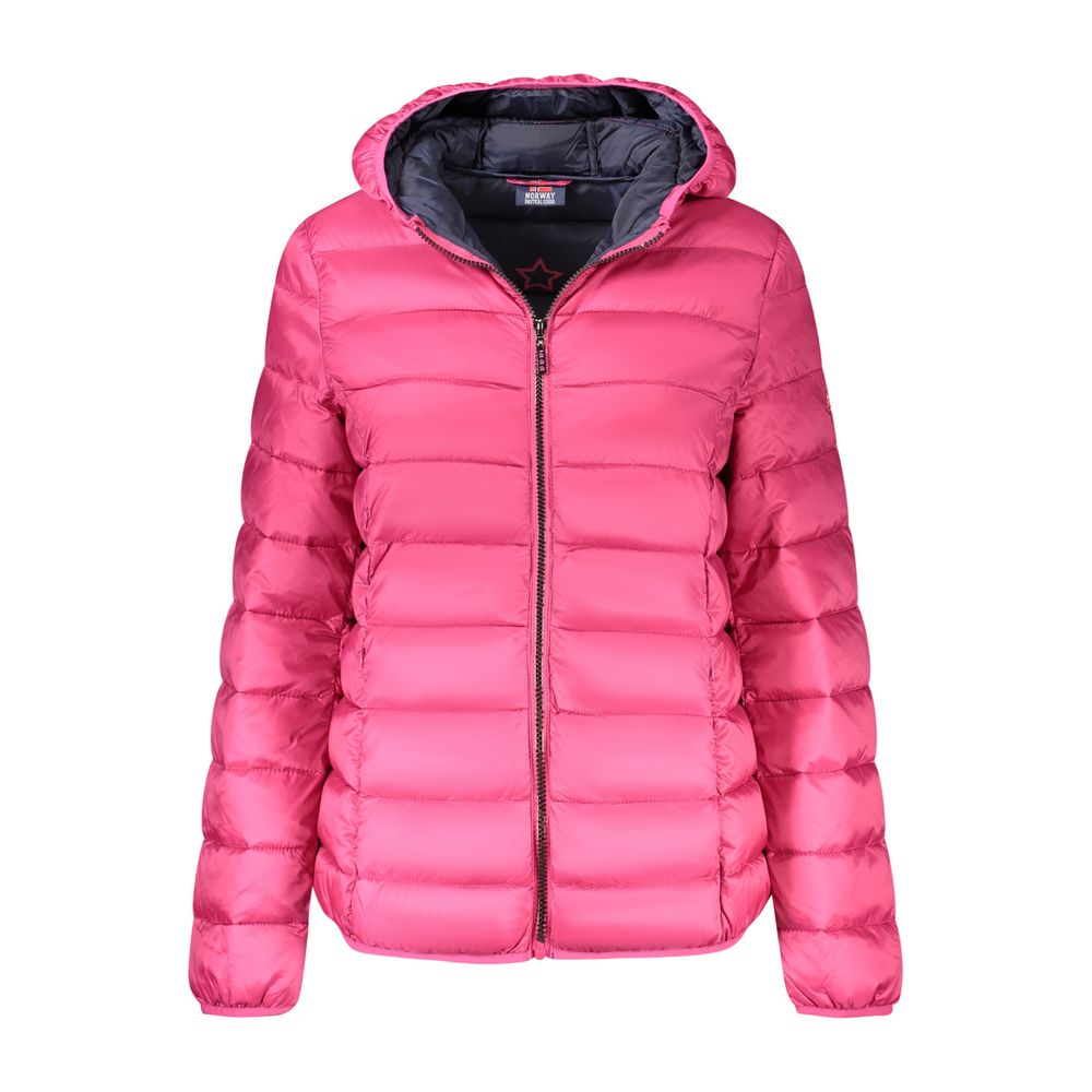 Rosa Polyamid Damenjacke