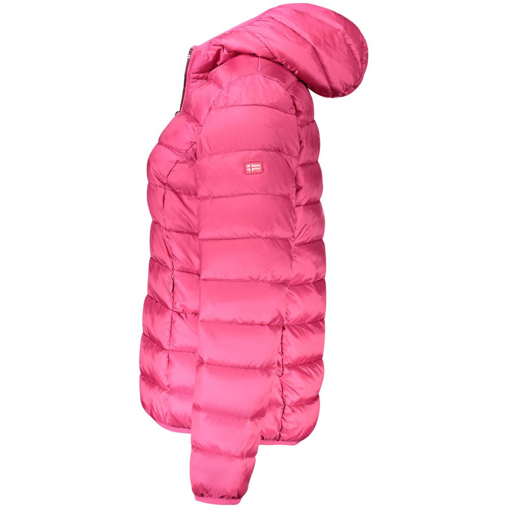 Rosa Polyamid Damenjacke