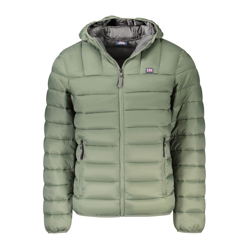Grüne Polyamid-Herrenjacke
