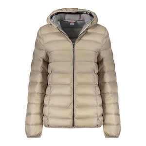 Beige Polyamide Women Jacket