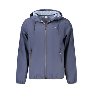 Blaue Polyester-Herrenjacke
