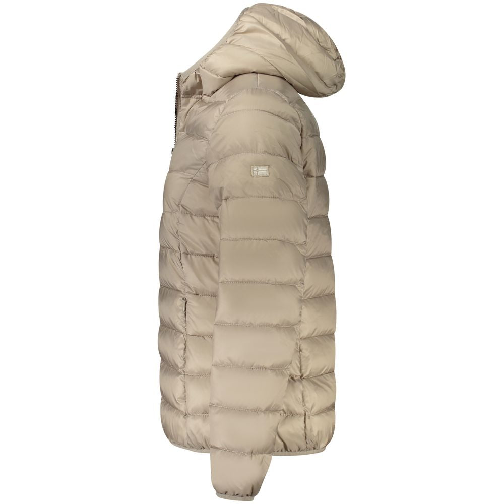 Beige Polyamid Damenjacke