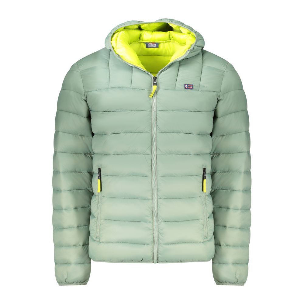 Grüne Polyamid-Herrenjacke