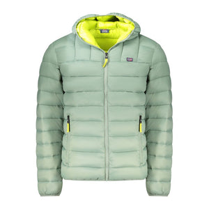 Grüne Polyamid-Herrenjacke