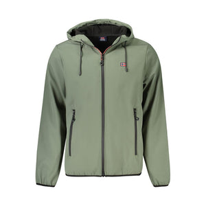 Grüne Polyester Herrenjacke