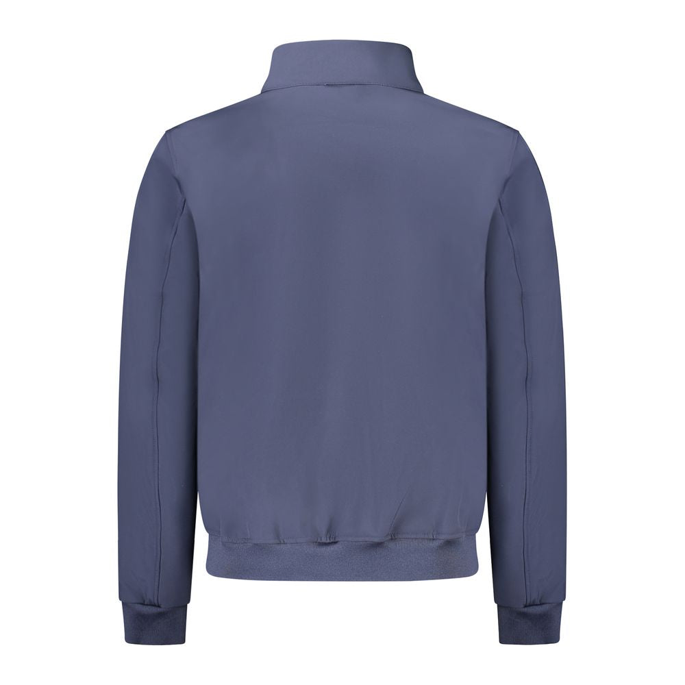 Blaue Polyester-Herrenjacke