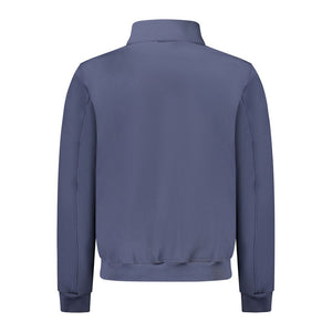 Blue Polyester Men's Jacket