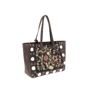 Floral embroideried Nellcote Tote Bag