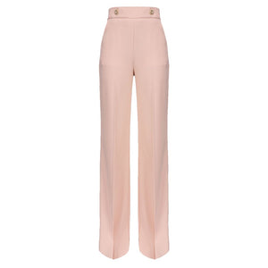Pink Polyester Jeans & Pant