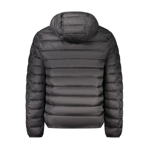 Schwarze Polyamid-Herrenjacke