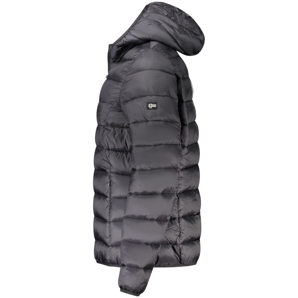 Schwarze Polyamid-Damenjacke