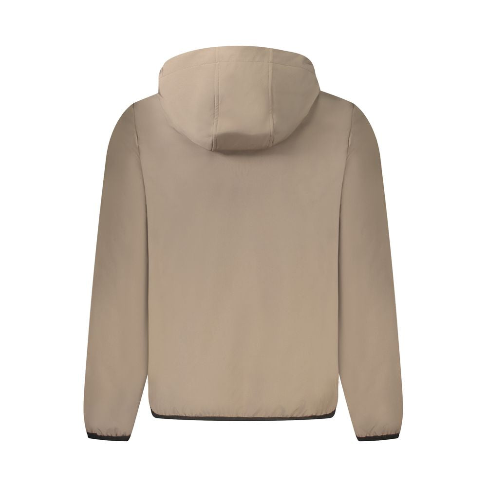 Braune Polyester-Herrenjacke